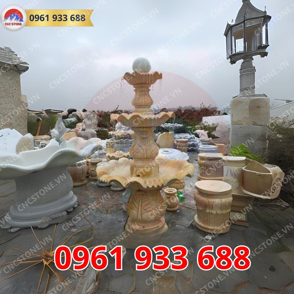 Đài phun nước bằng đá đẹp