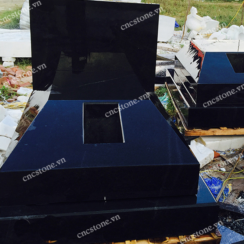 Mộ đá granite xanh đẹp chỉ có tại cncstone
