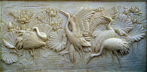 Phù điêu đá Hạc