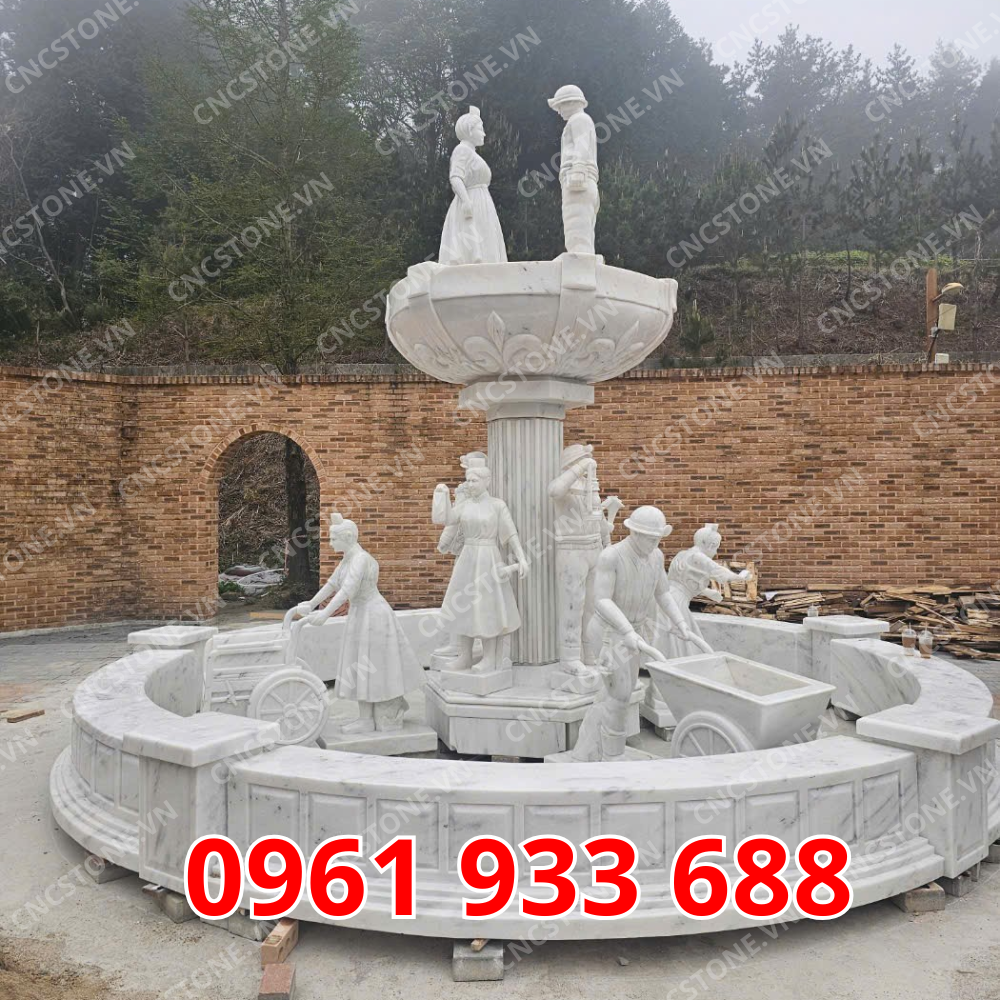 Dự Án Đài Phun Nước Bằng Đá Tại Quảng Trường Làng Đức Namhae