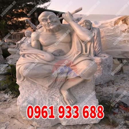 Tượng 18 vị La Hán bằng đá xanh ngọc